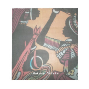 Maasai Tradition and Culture Pattern Art Design Notepad