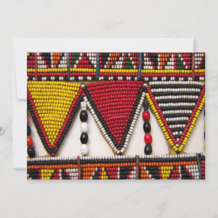Maasai Tribal Beadwork Card