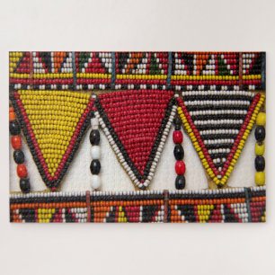 Maasai Tribal Beadwork Jigsaw Puzzle