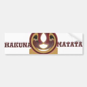 Maasai Tribal Whirl Art Print Bumper Sticker