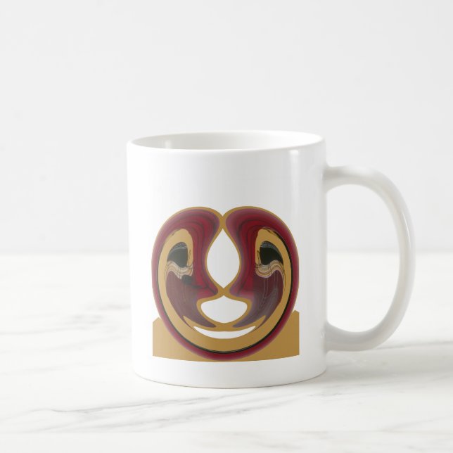 Maasai Tribal Whirl Art Print Coffee Mug (Right)
