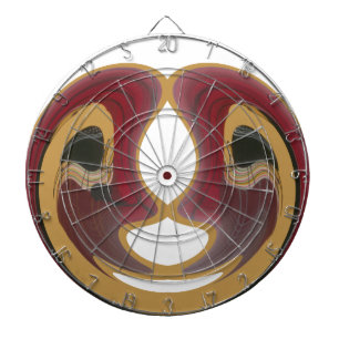Maasai Tribal Whirl Art Print Dartboard