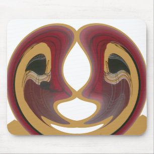 Maasai Tribal Whirl Art Print Mouse Mat