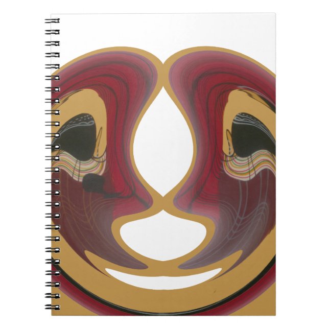 Maasai Tribal Whirl Art Print Notebook (Front)