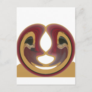 Maasai Tribal Whirl Art Print Postcard