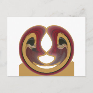 Maasai Tribal Whirl Art Print Postcard