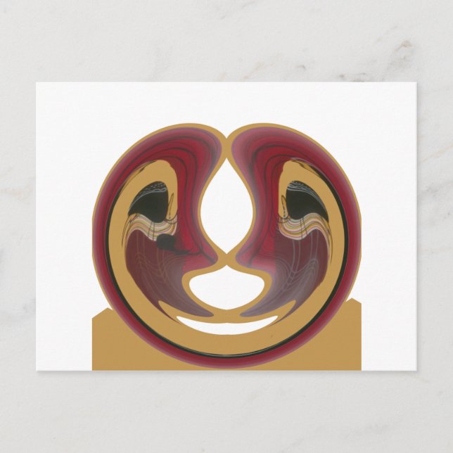 Maasai Tribal Whirl Art Print Postcard (Front)