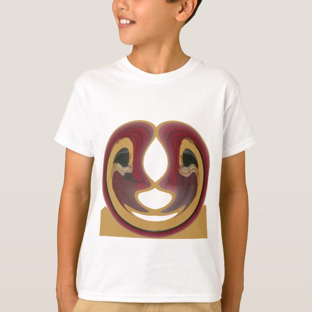 Maasai Tribal Whirl Art Print T-Shirt (Front)