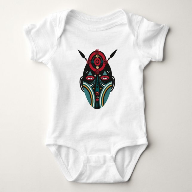 maasai warrior baby bodysuit (Front)