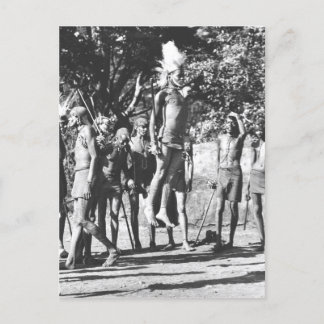 Maasai Warrior Jumping Competition Postcard