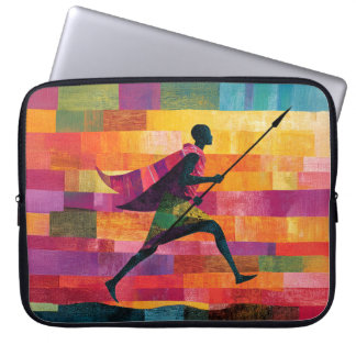 Maasai Warrior's Journey Laptop Sleeve