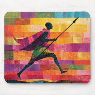 Maasai Warrior's Journey Mouse Mat