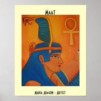 MAAT - EGYPTIAN GODDESS POSTER