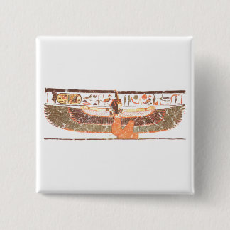 Maat- Nefertari tomb 15 Cm Square Badge
