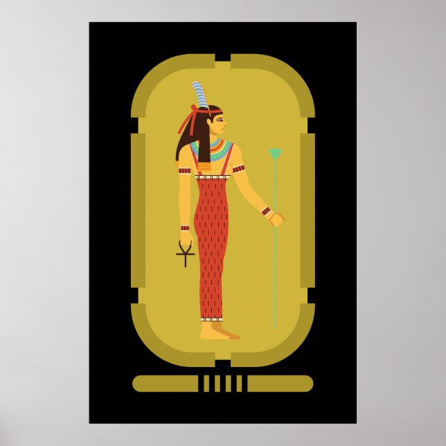 Maat On Gold Cartouche Poster (Front)