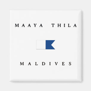 Maaya Thila Maldives Alpha Dive Flag Magnet