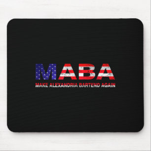 Maba Make Aoc Andria Ocasio-cortez Bartend Again U Mouse Mat