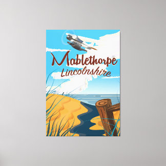 Mablethorpe, Lincolnshire vintage travel poster Canvas Print