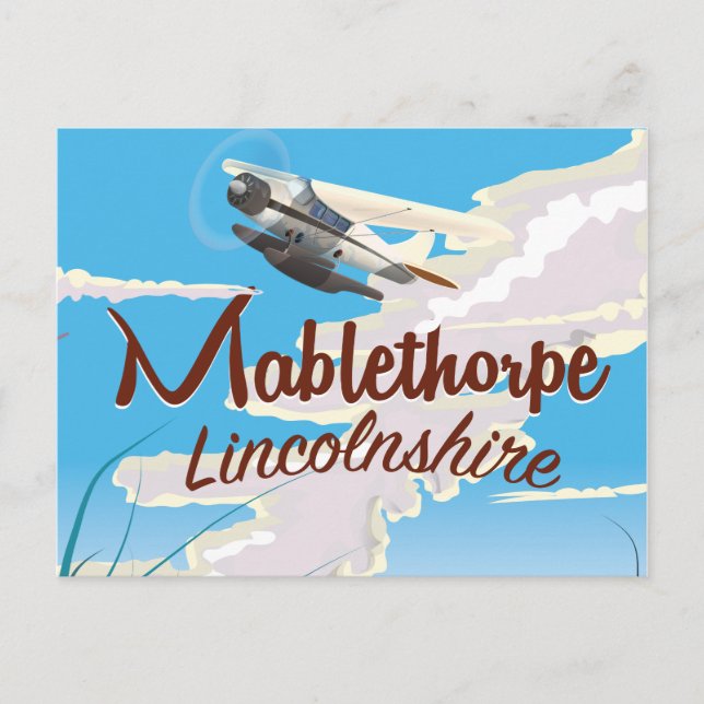Mablethorpe, Lincolnshire vintage travel poster Postcard (Front)