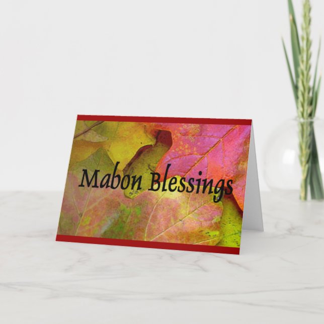 Mabon - Autumn Equinox Greeting Card (Front)
