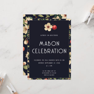 Mabon Autumn Wheel of the Year Invitation