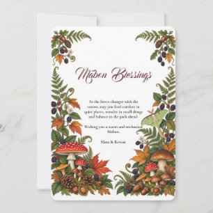 Mabon Blessings Autumn Equinox Greeting Card