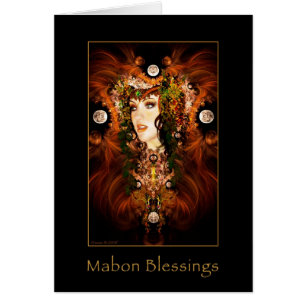 Mabon Blessings - Autumn Goddess Card