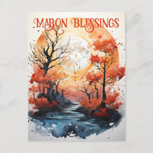 Mabon Blessings  Postcard
