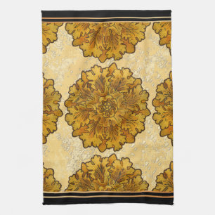 Mabon Equinox Oak Leaves Tea Towel