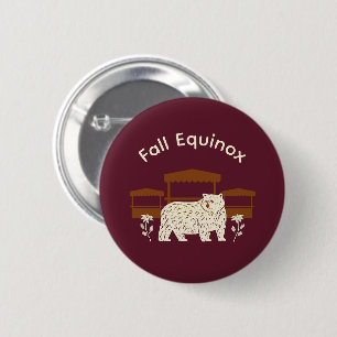 Mabon Harvest Fall Equinox Invitation 6 Cm Round Badge