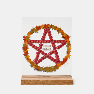 Mabon Pentacle Acrylic Sign