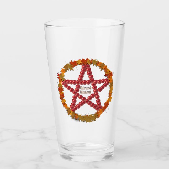 Mabon Pentacle Glass (Front)