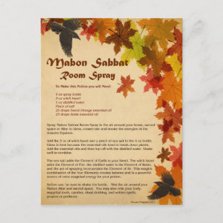 Mabon Room Spray Postcard