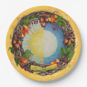 Mabon Wreath Paper Plate