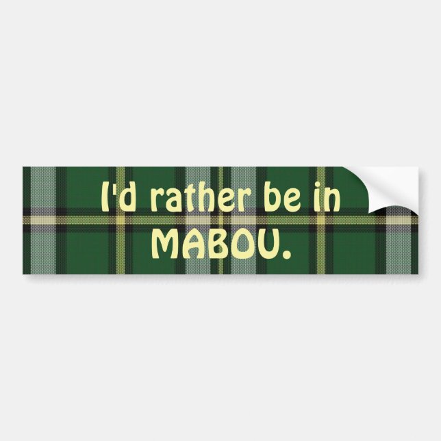 Mabou bumper sticker (Front)