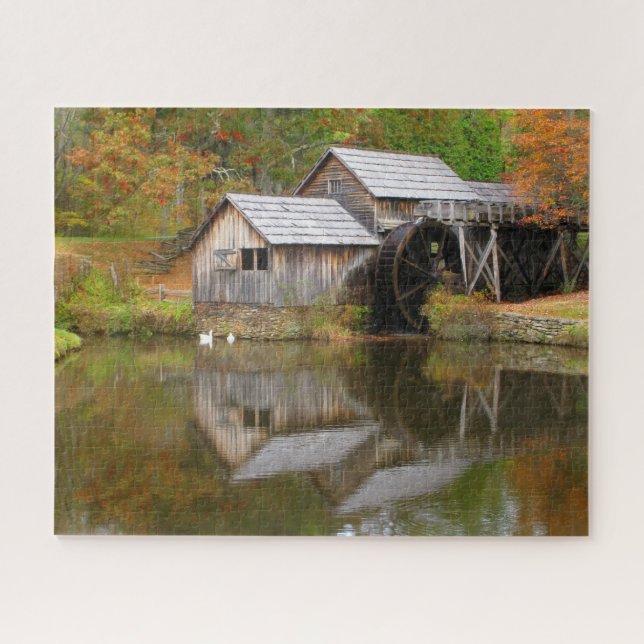 Mabry Mill Blue Ridge Parkway VA Design Puzzle (Horizontal)