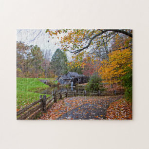 Mabry Mill in Autumn Jigsaw Puzzle