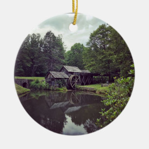 Mabry Mill, Virginia Ceramic Tree Decoration