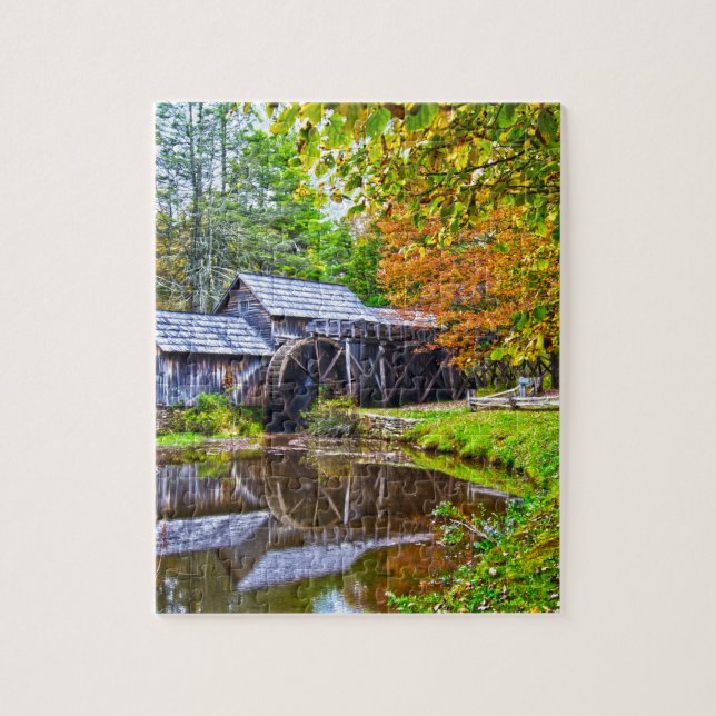 mabry mill virginia jigsaw puzzle (Vertical)