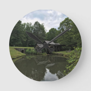 Mabry Mill, Virginia Poster Round Clock