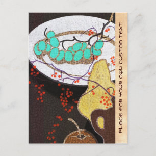 Mabuchi Fruits classic japanese still life vintage Postcard
