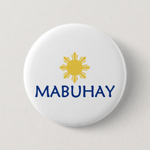 Mabuhay 6 Cm Round Badge
