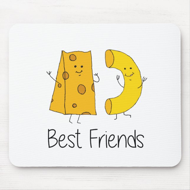 Mac and Cheese Best Friends Art Friendship Art Bes Mouse Mat (Front)
