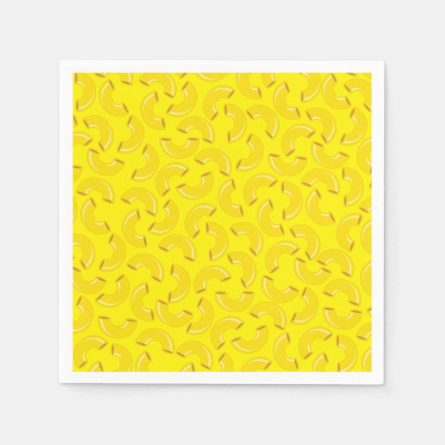 Mac and Cheese Kid 1st Birthday Party Macaroni Napkin (Front)