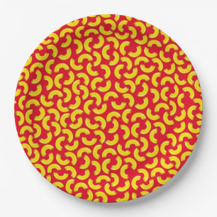 Mac and Cheese Kid 1st Birthday Party Macaroni Paper Plate