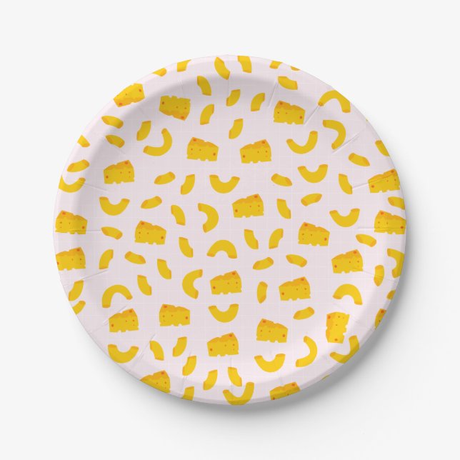 Mac and Cheese Paper Plates (Front)