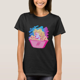 Mac And Cheese Vaporwave Retrowave Aesthetic T-Shirt