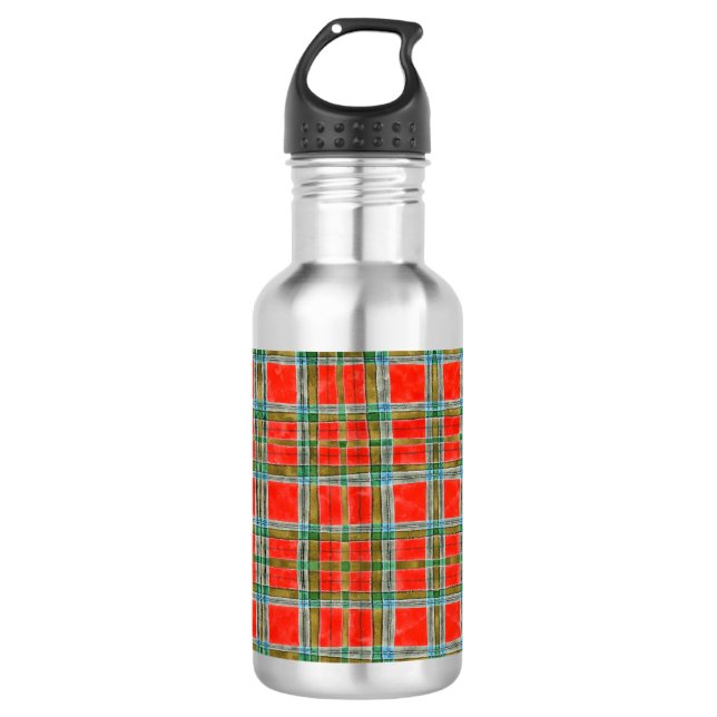MAC BAIN TARTAN 24oz Water Bottle (Front)