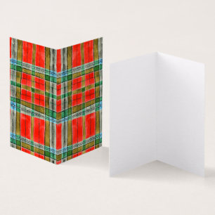 MAC BAIN TARTAN 3.5x2 Folded Card