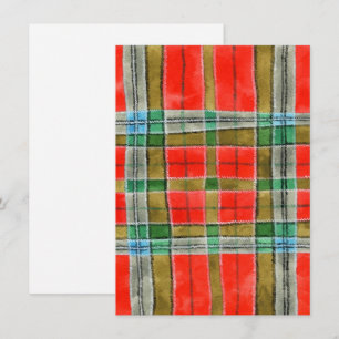 MAC BAIN TARTAN 4.5x6.25 Flat Card / Vertical